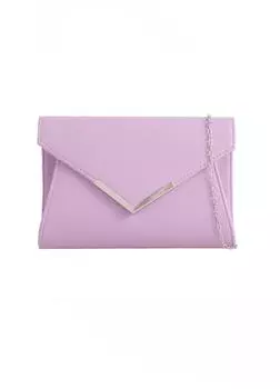 Сложенный клатч с металлической деталью KOKO COUTURE, фиолетовый