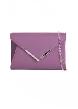 Сложенный клатч с металлической деталью KOKO COUTURE, фиолетовый