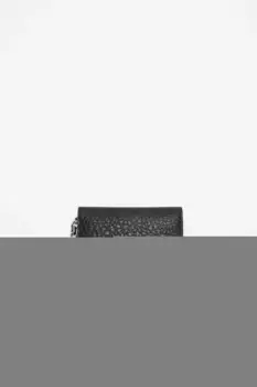 Сложенный кожаный кошелек Acne Studios, черный