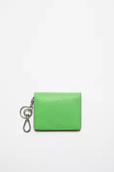 Сложенный кожаный кошелек Acne Studios, Green