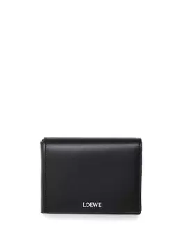 Сложенный кожаный кошелек LOEWE, черный