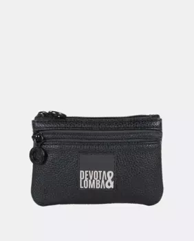 Сложная женская сумочка черного цвета Devota & Lomba