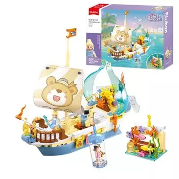 SLUBAN BRICKS B1173 Корабль - поиск сокровищ Girl's Dream 287 Эл. Inna marka
