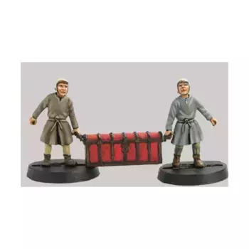 Слуги с багажником (без подставок), Historical Miniatures - Medieval - Citizens (28mm) (Mirliton SG)