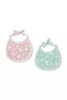 Слюнявчик детский KaosP 2 шт Tous, розовый