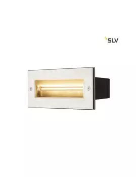 SLV BRICK, настенный светильник для наружного освещения, светодиод, 3000К, нержавеющая сталь, 230В, IP67, 850лм, 10Вт SLV Elektronik, серебро