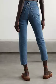 SLVRLAKE + NET SUSTAIN Узкие джинсы Beatnik с высокой посадкой, деним