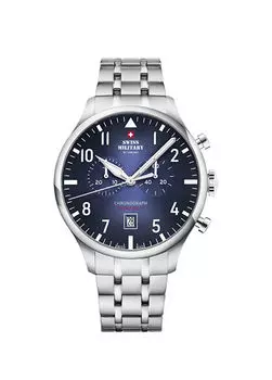 См34098.03 стальные мужские наручные часы Swiss Military By Chrono, серебряный