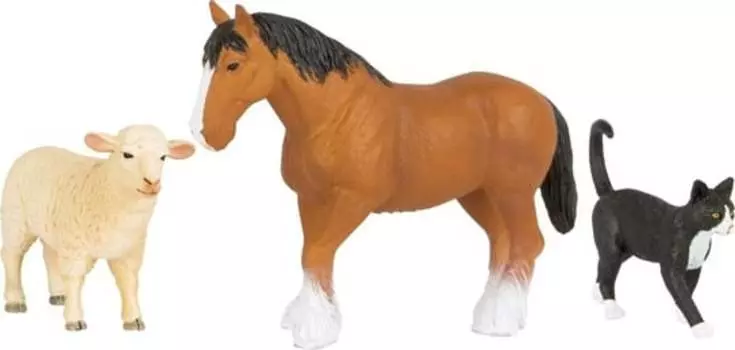 Small Foot, набор фигурок сельскохозяйственных животных, лесные друзья