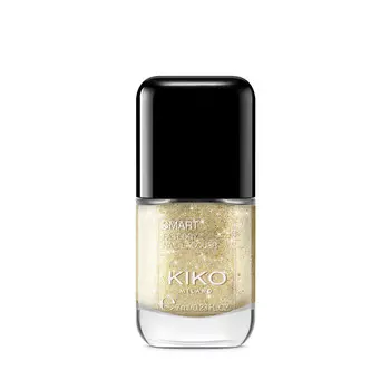 Smart Nail Lacquer Biodegradable Glitter Edition, быстросохнущий лак для ногтей с биоразлагаемыми блестками, 312 True Gold, 7 мл Kiko Milano