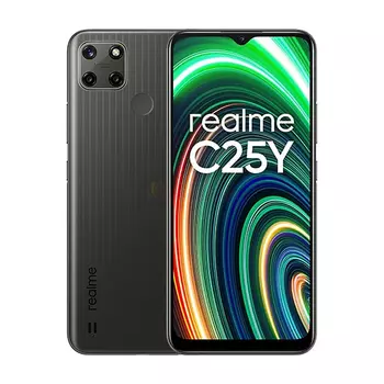 Смартфон Realme C25Y International, 4 ГБ/128 ГБ, 2 nano-SIM, серый