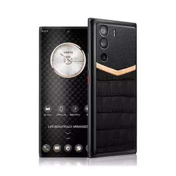 Смартфон Vertu Metavertu Alligator V Gold & Diamond, 18Гб/1Тб, 2 Nano-SIM, черный/золото