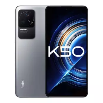Смартфон Xiaomi Redmi K50 12ГБ/512ГБ (2x Nano-SIM), серебрянный