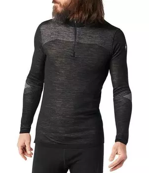SmartWool Slim-Fit Intraknit Merino 200 Толстовка с молнией в четверть, черный