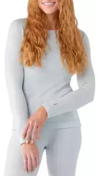 Smartwool Женская классическая термо-рубашка из мериносового базового слоя с длинными рукавами, цвет Winter Sky Heather