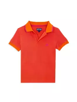 Сменная футболка-поло Little Boy's & Boy's Pique Vilebrequin, абрикос