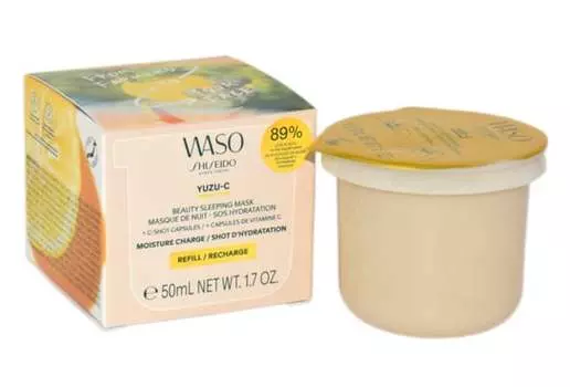 Сменная маска для лица, 50 мл Shiseido, Waso Yuzu-c Beauty Sleeping