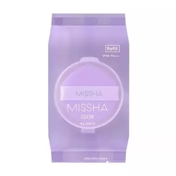 Сменная тональная основа Glow Cushion с губкой Missha, цвет 21f