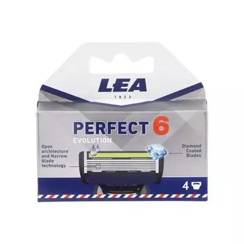 Сменные бритвенные головки Perfect 6 evolution (4 шт.) Lea