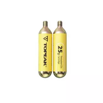 Сменные картриджи CO2 2 шт. по 25 г TOPEAK, черный