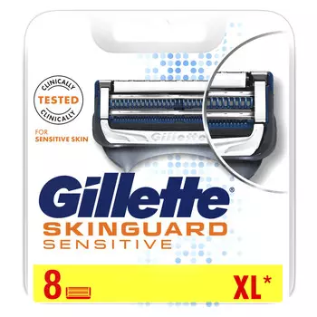 Сменные лезвия Gillette SkinGuard Sensitive для бритв x8