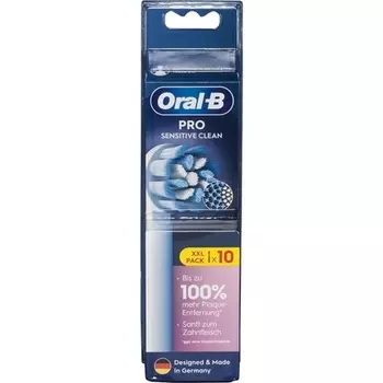 Сменные насадки для чистки Oral-B Pro Sensitive Clean, 10 шт., белые
