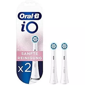 Сменные насадки Oral-B iO для бережной чистки электрической зубной щетки, белые, 2 шт. Oral B