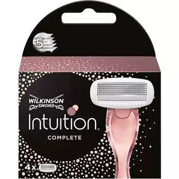 Сменные стержни для женских лезвий для эпиляции Intuition Complete — набор из 4 штук, Wilkinson Sword