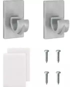 Сменный держатель карнизов Good Life "Lea", (набор, 2 шт.), для карнизов для бистро 1х3,2 см, цвет nickelfarben/matt