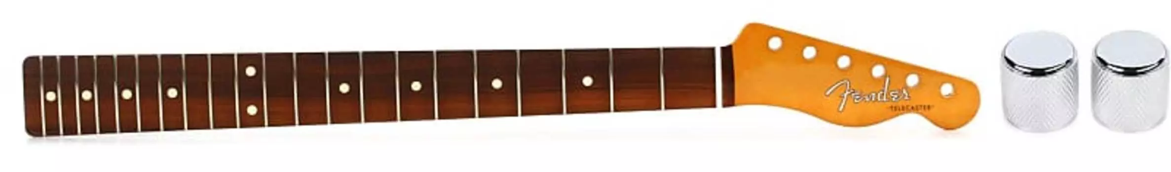 Сменный гриф Fender Classic Series '60s Telecaster — комплект накладки на гриф Pau Ferro с ручками Fender Telecaster/Precision Bass с накаткой 0991366000=1 0991603921=1