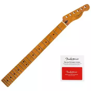 Сменный гриф Fender Telecaster из жареного клена, плоскоовальный с игровой картой Fender Roasted Maple Telecaster Neck