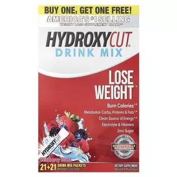 Смесь для напитка Wildberry Blast Hydroxycut для похудения, 42 пакета по 2,5 г
