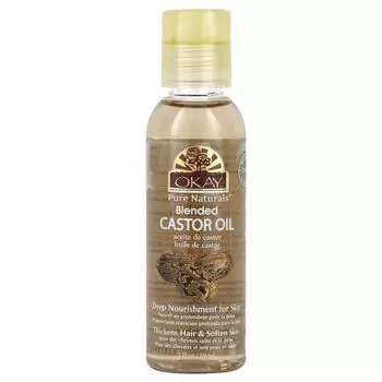 Смесь касторового масла, 2 жидких унции (59 мл) Okay Pure Naturals