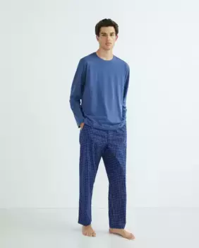 Смешанная мужская пижама Dustin, светло-голубой