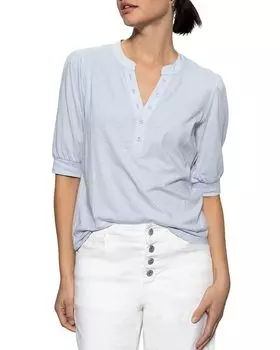 Смешанная техника Топ Sanctuary, синий