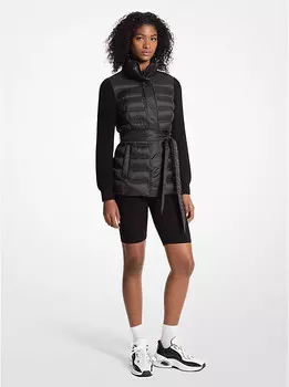 Смешанная упаковочная куртка Michael Kors, черный