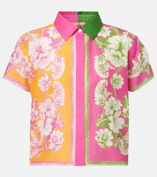 Смешанные шарфы Floral Elegance хлопковая рубашка Farm Rio, Floral Elegance Mixed Scarves