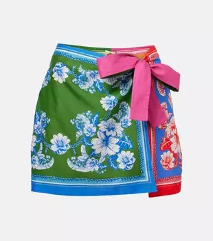 Смешанные шарфы Floral Elegance хлопковая юбка-парео Farm Rio, Floral Elegance Mixed Scarves