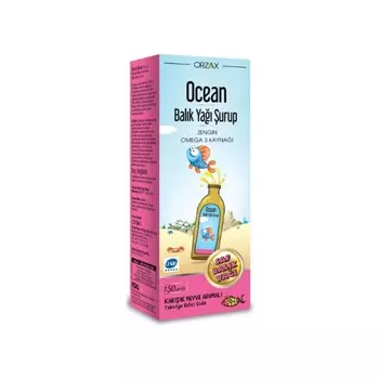 Смешанный фруктовый сироп с рыбьим жиром, 150 мл