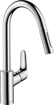 Смеситель для кухни Hansgrohe Focus HighArc с выдвижным механизмом, chrome