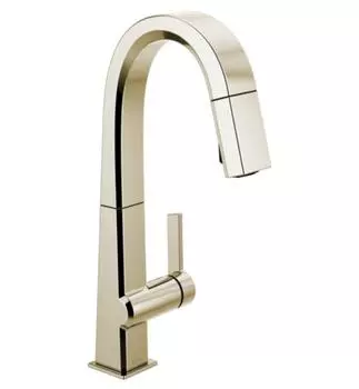 Смеситель Поворотный выдвижной Delta Pivotal с одной ручкой, arctic stainless