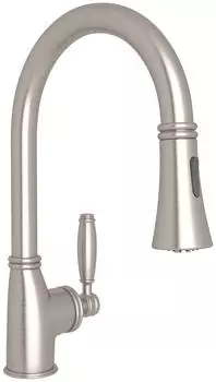 Смеситель Rohl Mb7927lm-2 Gotham с одним отверстием и выдвижным стержнем