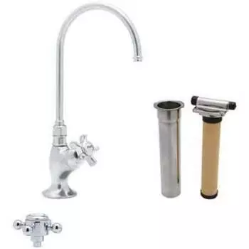 Смеситель с Фильтром для кухни Rohl AKIT1635 Country, polished chrome