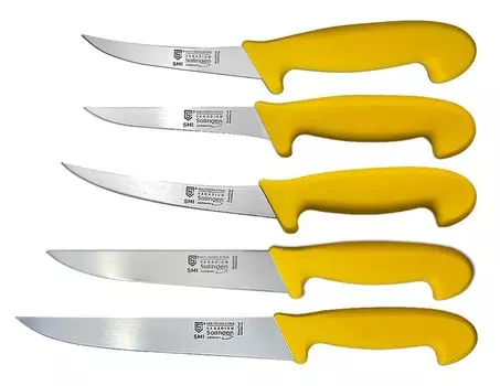SMI - кухонные ножи - набор из 5 предметов Золинген - нож мясника поварской нож - нож мясника - нож для обвалки нож мясника из нержавеющей стали - Германия Solingen