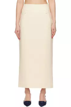 Смит макси-юбка Staud, экрю