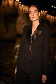 Смокинг-Пиджак Mint Velvet, черный