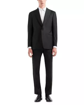 Смокинг стандартного кроя Emporio Armani, черный