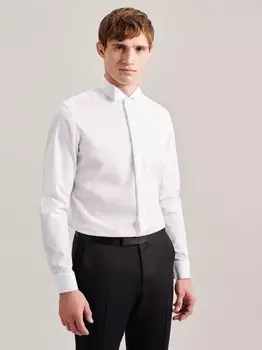 Смокинг в форме рубашка с длинными рукавами Seidensticker, белый