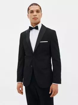 Смокинговая куртка Selected из переработанного полиэстера, черная