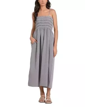 Смокшированное макси-платье Elan, мультиколор